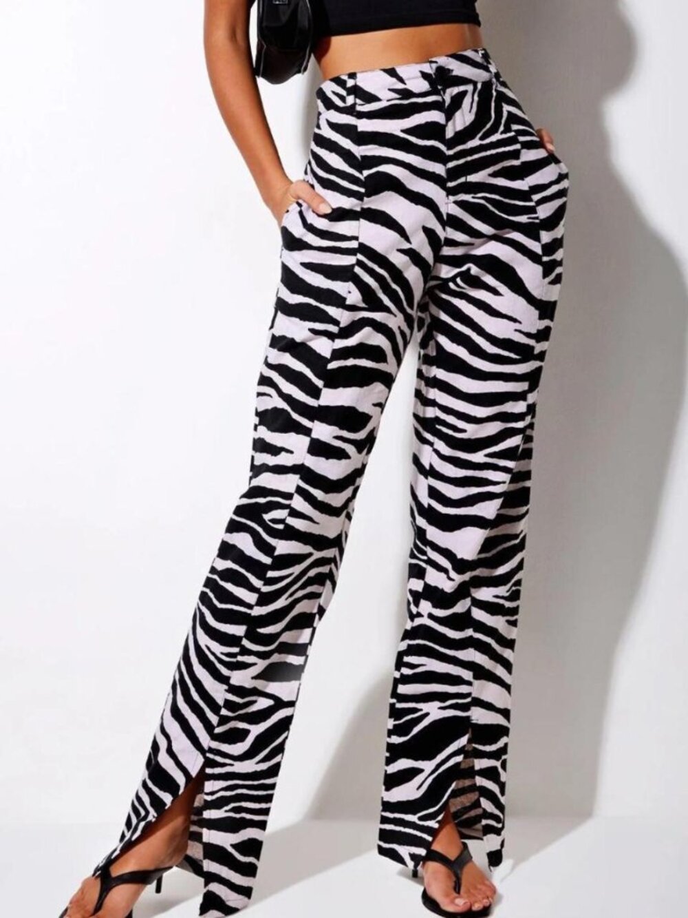 Motel Rocks Gesta Trouser in Huge Zebra